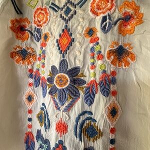 Gorgeous Blouse with Colorful Embroidery